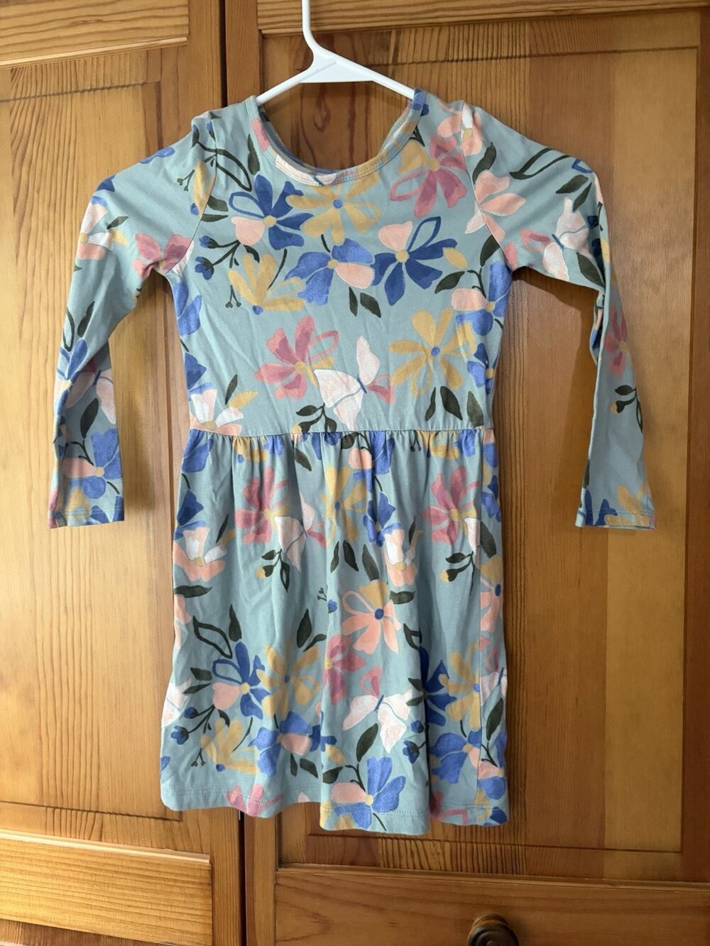 Girls Carter's Sage Green Floral Dress Size 6